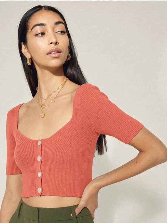 Wilfred Sweaters - Aritzia Wilfred Casanova Knit Bustier Cardigan